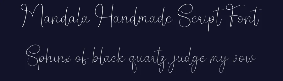 Mandala Handmade Script Font by creativeletter — Script Handwritten Font — thumbnail 2