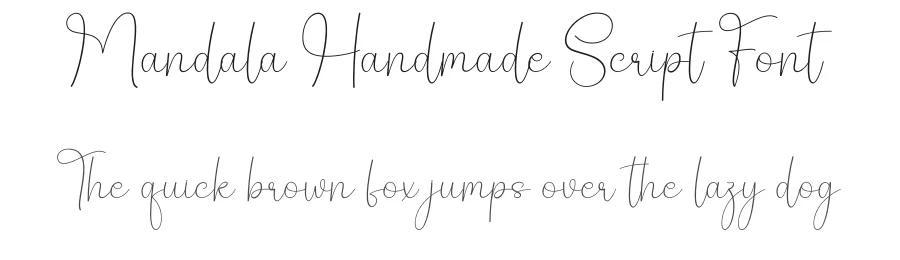 Mandala Handmade Script Font by creativeletter — Script Handwritten Font