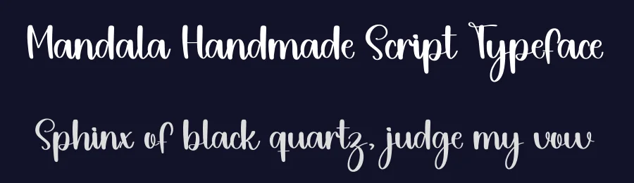 Mandala Handmade Script Typeface by inermediaSTUDIO — Display Font — thumbnail 2