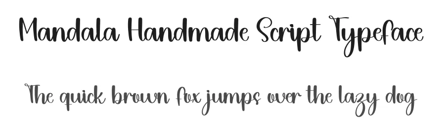 Mandala Handmade Script Typeface by inermediaSTUDIO — Display Font