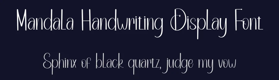 Mandala Handwriting Display Font by inermediaSTUDIO — Script Handwritten Font — thumbnail 2