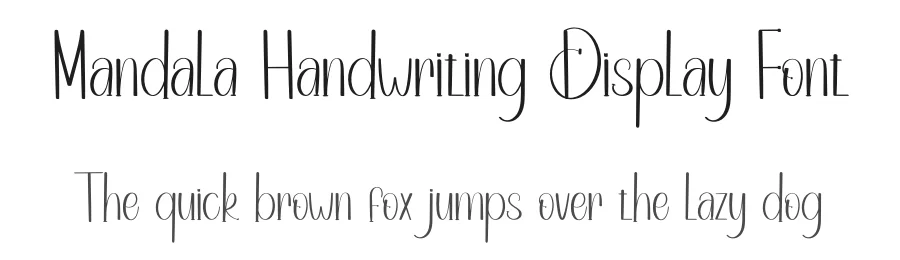 Mandala Handwriting Display Font by inermediaSTUDIO — Script Handwritten Font