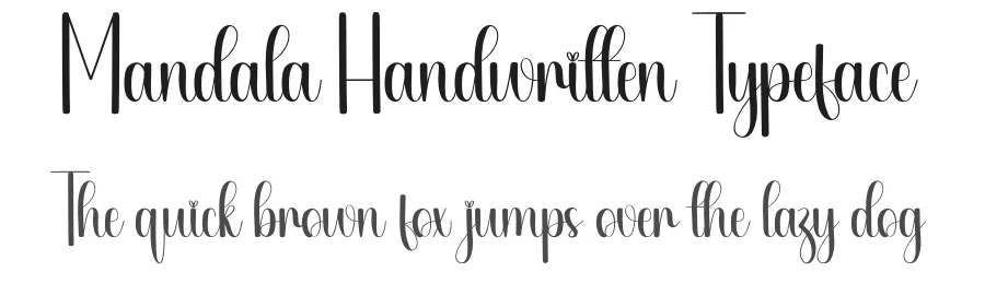 Mandala Handwritten Typeface by creativeletter — Script Handwritten Font