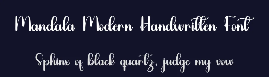Mandala Modern Handwritten Font by inermediaSTUDIO — Script Handwritten Font — thumbnail 2