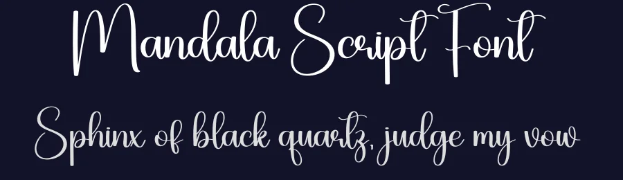 Mandala Script Font by creativeletter — Script Handwritten Font — thumbnail 2
