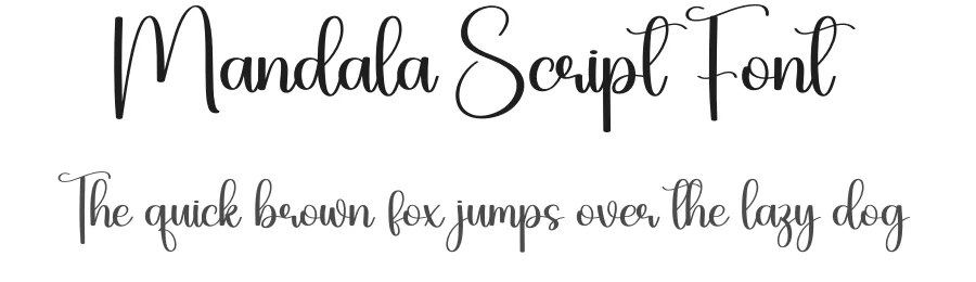 Mandala Script Font by creativeletter — Script Handwritten Font