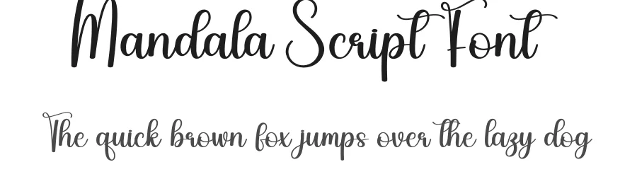 Mandala Script Font by andikastudio — Script Handwritten Font