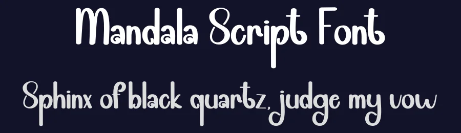 Mandala Script Font by andikastudio — Script Handwritten Font — thumbnail 2
