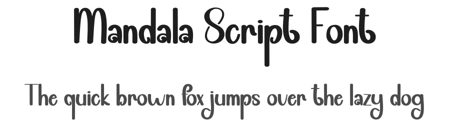 Mandala Script Font by andikastudio — Script Handwritten Font