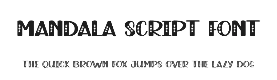 Mandala Script Font by andikastudio — Display Font
