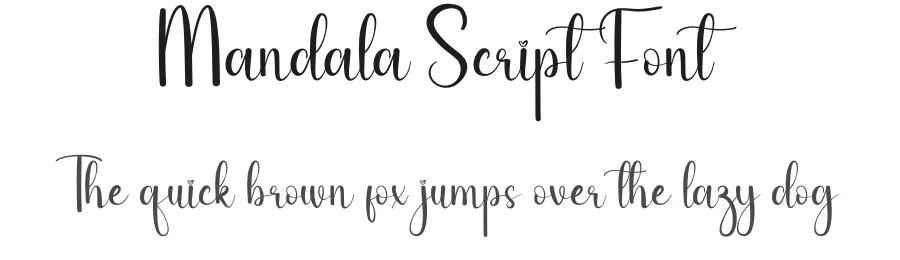 Mandala Script Font by andikastudio — Script Handwritten Font