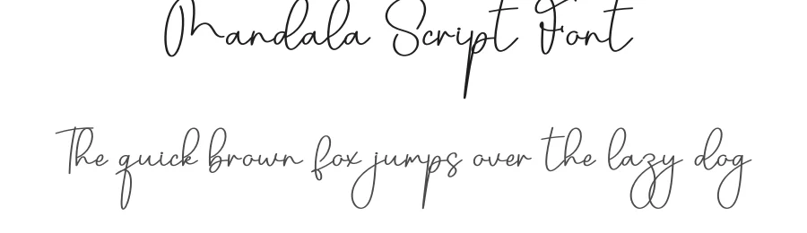 Mandala Script Font by creativeletter — Script Handwritten Font