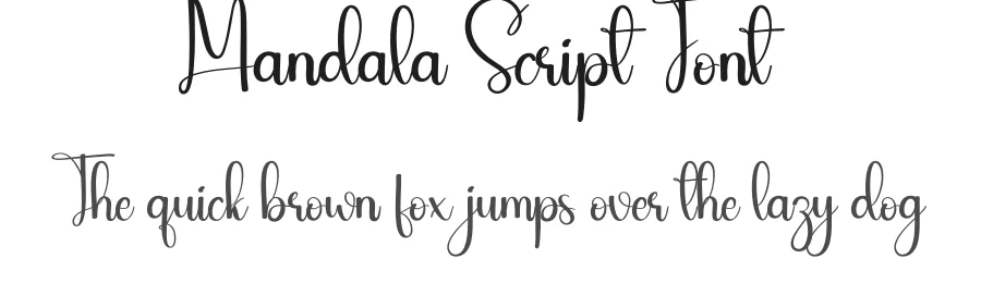 Mandala Script Font by andikastudio — Script Handwritten Font