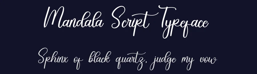 Mandala Script Typeface by freshtypeink — Script Handwritten Font — thumbnail 2
