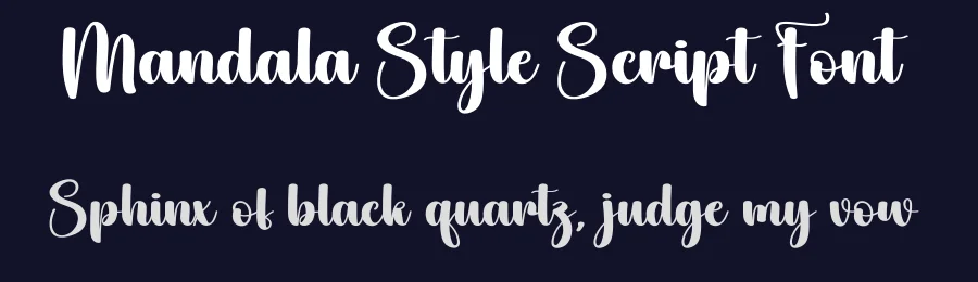Mandala Style Script Font by creativeletter — Script Handwritten Font — thumbnail 2