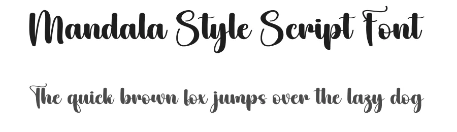 Mandala Style Script Font by creativeletter — Script Handwritten Font