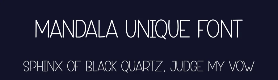 Mandala Unique Font by andikastudio — Display Font — thumbnail 2