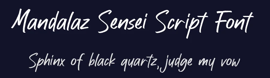 Mandalaz Sensei Script Font by Allouse.Studio — Display Font — thumbnail 2