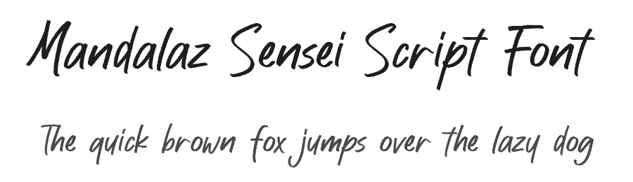 Mandalaz Sensei Script Font by Allouse.Studio — Display Font