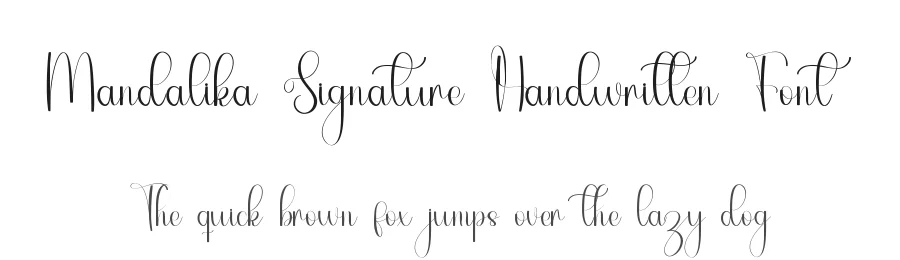 Mandalika Signature Handwritten Font by inermediaSTUDIO — Script Handwritten Font