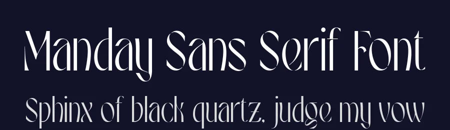 Manday Sans Serif Font by alit design — Sans Serif Font — thumbnail 2