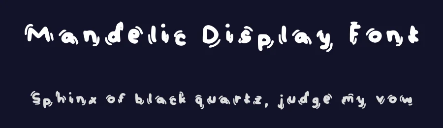 Mandelic Display Font by satoordeath — Decorative Font — thumbnail 2