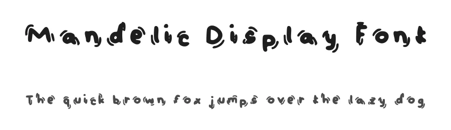 Mandelic Display Font by satoordeath โ Decorative Font