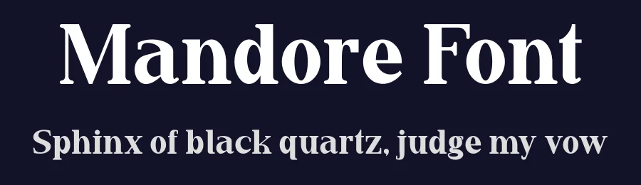 Mandore Font by Marvadesign — Serif Font — thumbnail 2