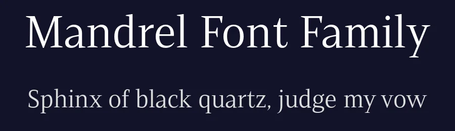 Mandrel Font Family by insigne — Serif Font — thumbnail 2