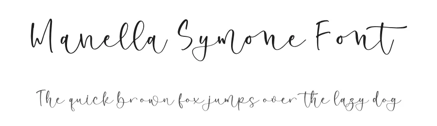 Manella Symone Font by letterfabric — Script Handwritten Font