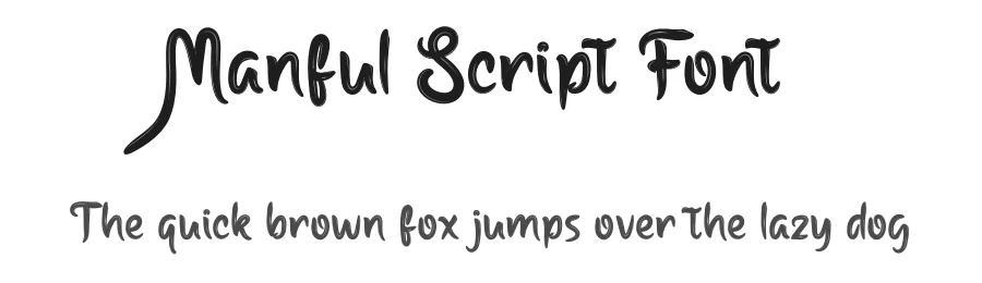 Manful Script Font by productype — Script Handwritten Font