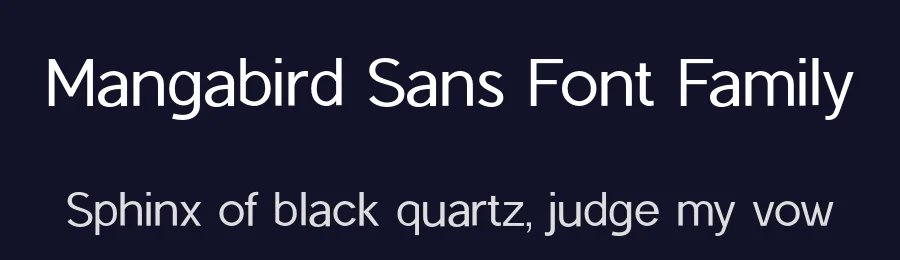 Mangabird Sans Font Family by UICreative — Sans Serif Font — thumbnail 2