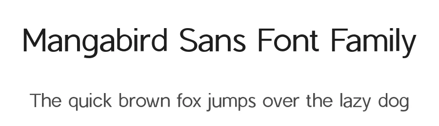 Mangabird Sans Font Family by UICreative — Sans Serif Font