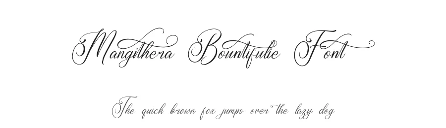 Mangithera Bountifulie Font by letterenastudios — Script Handwritten Font