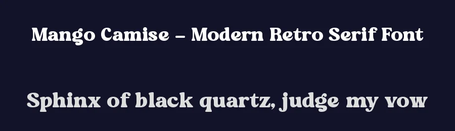 Mango Camise – Modern Retro Serif Font by timelesstype.co — Serif Font — thumbnail 2