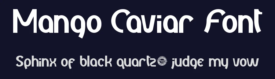 Mango Caviar Font by CalligraphyFonts.net — Display Font — thumbnail 2