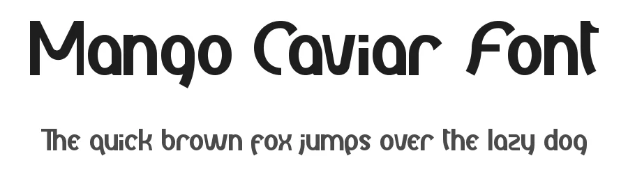 Mango Caviar Font by CalligraphyFonts.net — Display Font