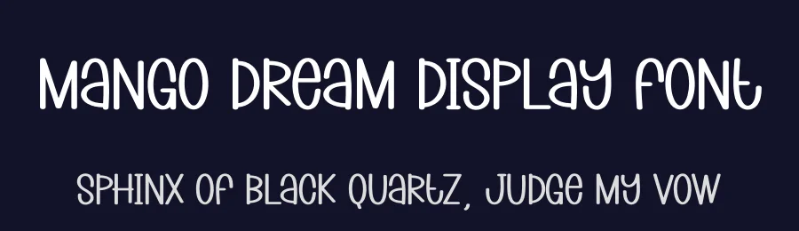 Mango Dream Display Font by creativeletter — Display Font — thumbnail 2
