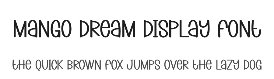 Mango Dream Display Font by creativeletter — Display Font