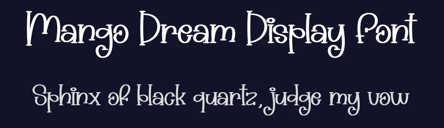 Mango Dream Display Font by andikastudio — Display Font — thumbnail 2