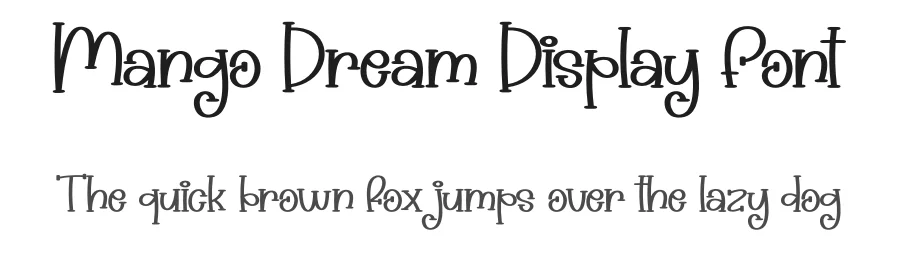Mango Dream Display Font by andikastudio — Display Font