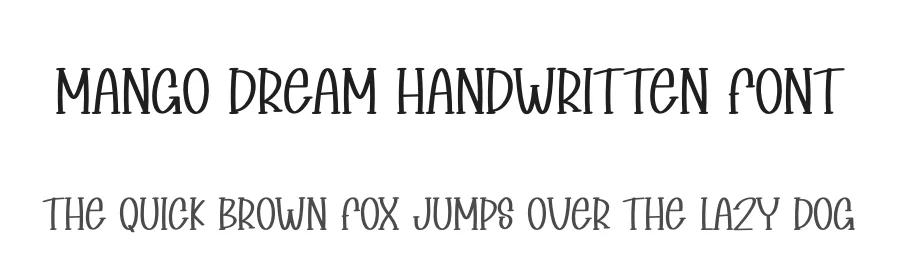 Mango Dream Handwritten Font by andikastudio — Display Font
