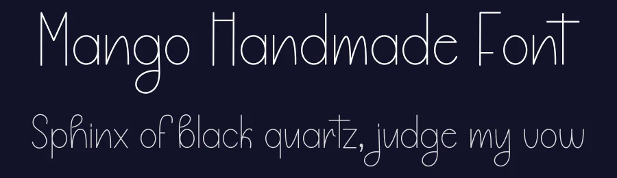Mango Handmade Font by freshtypeink — Display Font — thumbnail 2
