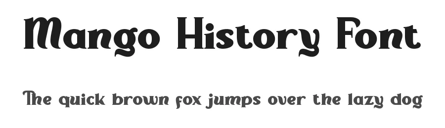 Mango History Font by noahtype — Decorative Font