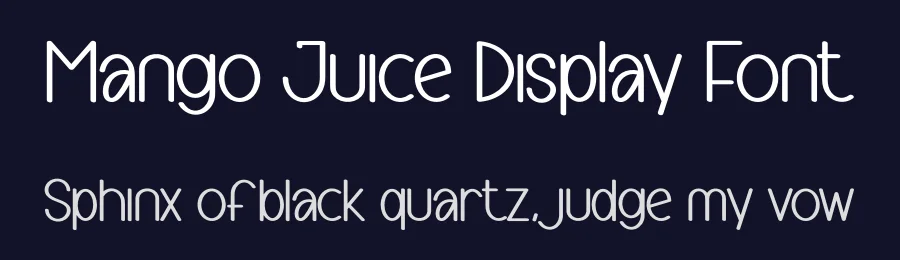 Mango Juice Display Font by creativeletter — Display Font — thumbnail 2