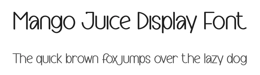 Mango Juice Display Font by creativeletter — Display Font