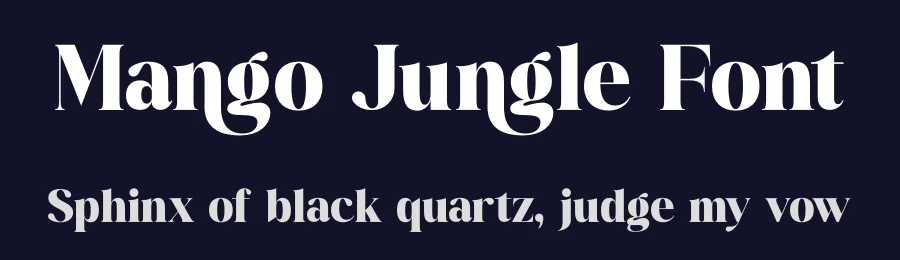 Mango Jungle Font by timelesstype.co — Display Font — thumbnail 2