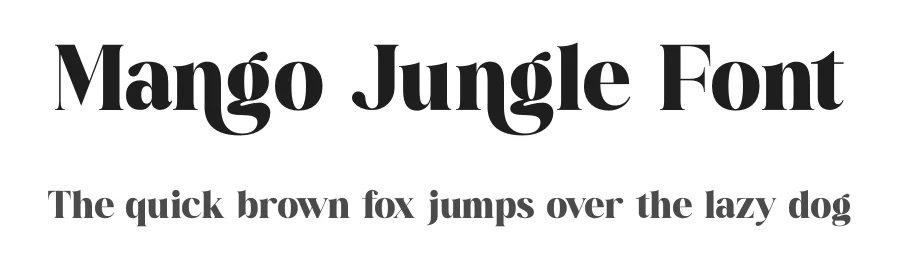 Mango Jungle Font by timelesstype.co — Display Font