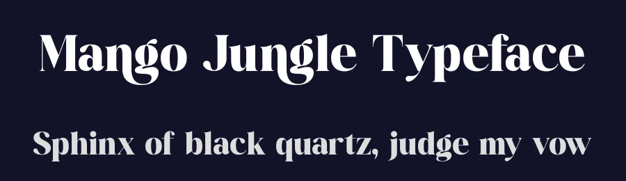 Mango Jungle Typeface by timelesstype.co — Display Font — thumbnail 2