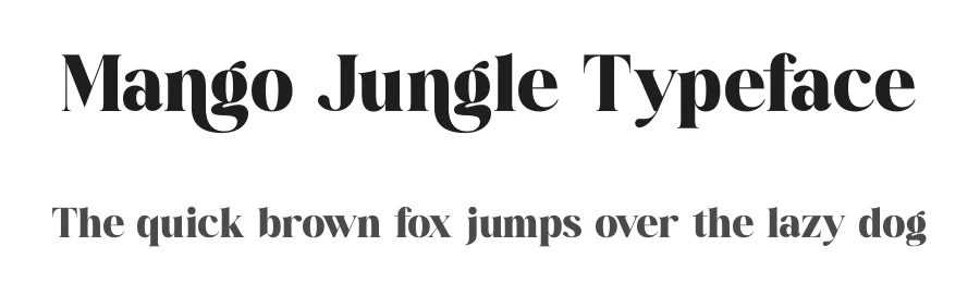 Mango Jungle Typeface by timelesstype.co — Display Font